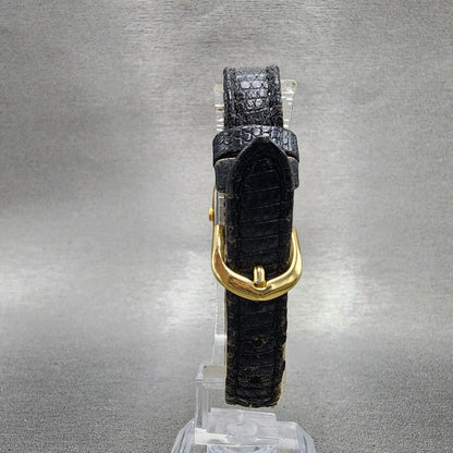 Seiko Tank Watch Women 17mm Silver Dial Gold Tone Rectangle 4N005121 New Batt7