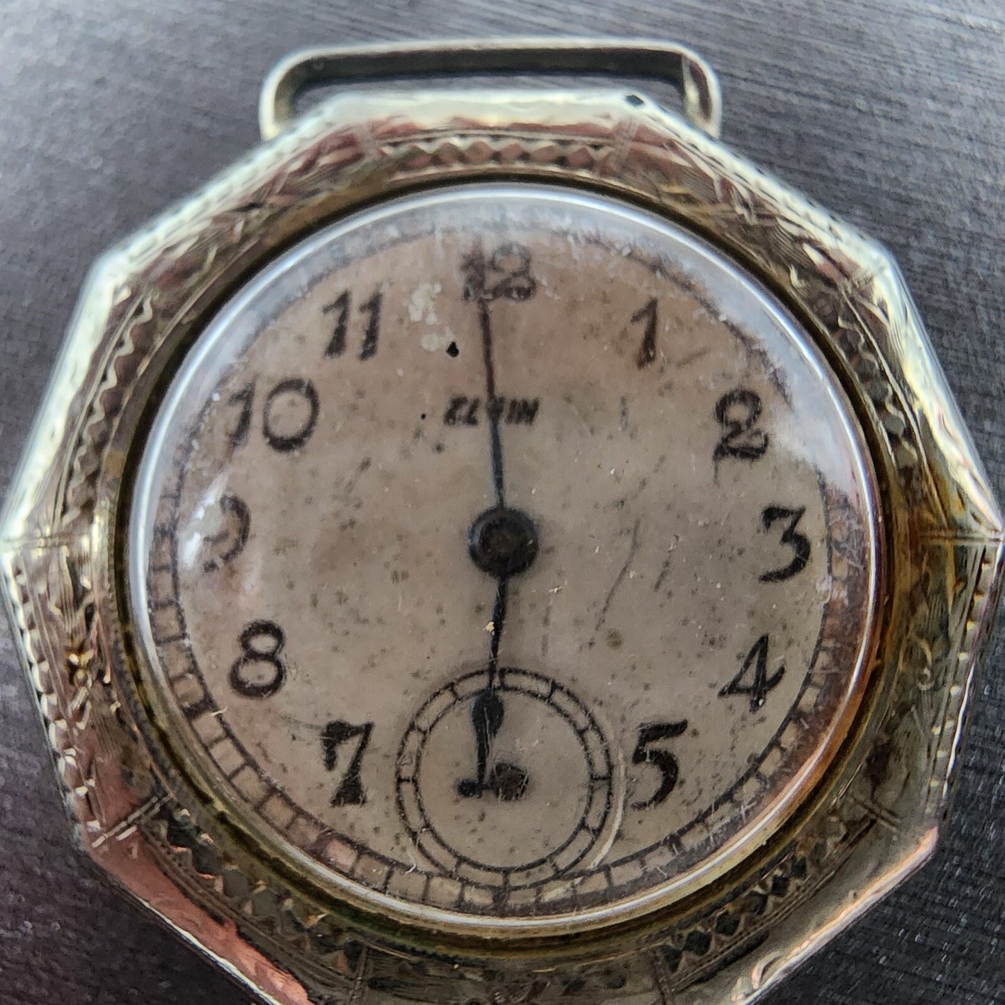 Elgin Grade 430 Watch Unisex 29mm White Dial Silver Tone Manual Wind PARTS2