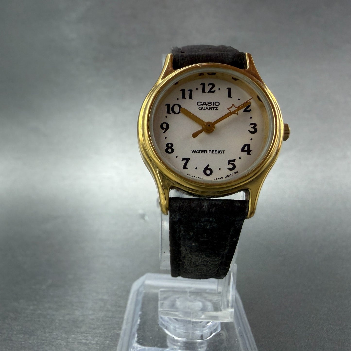 Casio Watch Women 25mm White Dial Gold Tone Round LQ398 New Battery Vintage5
