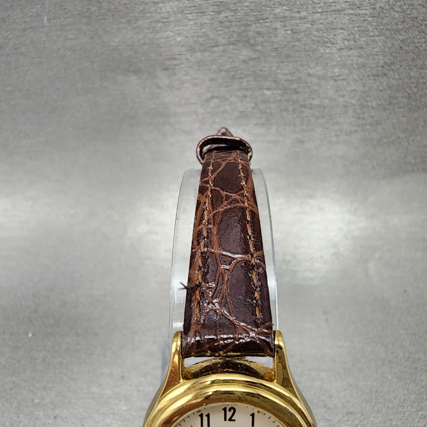 Seiko Alba Watch Women 23mm White Dial Gold Tone Date V782X104 New Battery4
