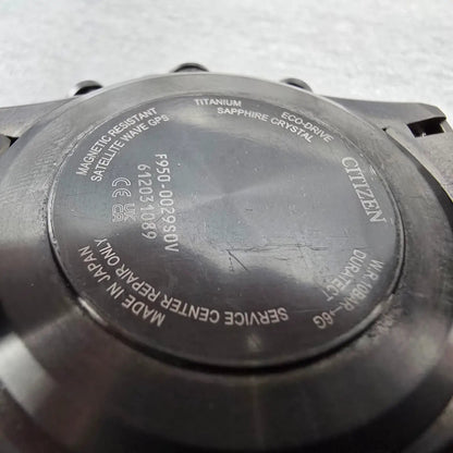 Citizen Attesa Watch Men 44mm Red Dial Titanium Date GPS Chronograph CC4077-71Z11