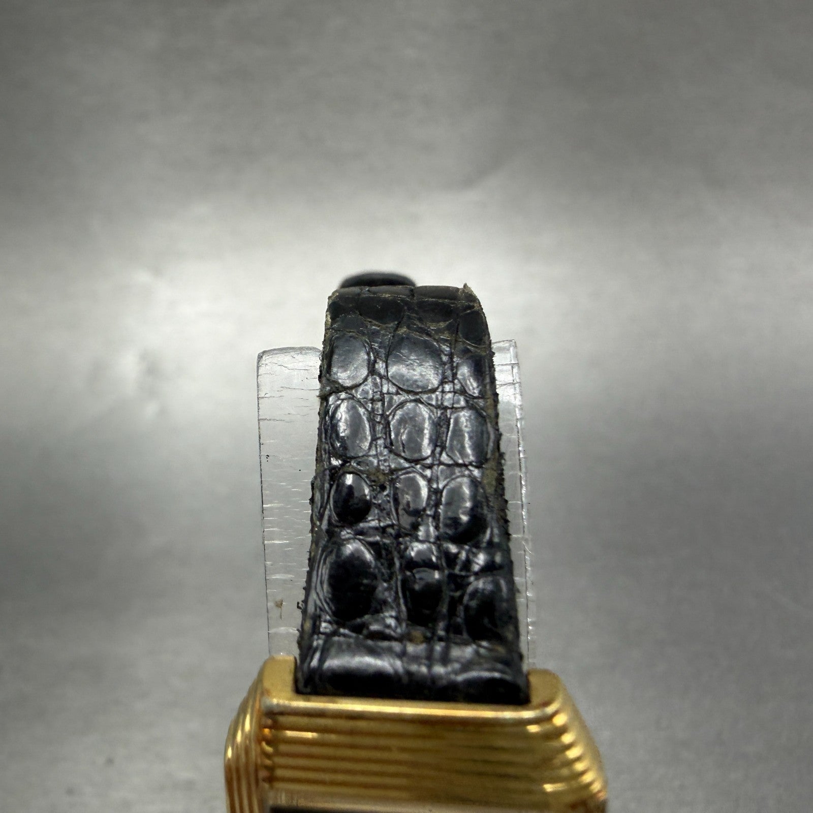Seiko Tank Watch Women 19mm Black Dial Gold Tone Rectangle 1400-5410 New Battery4