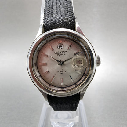 Seiko Chorus Watch Women 25mm Silver Dial Steel Date Manual 21180200 Runs VTG0