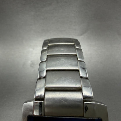 Bulova Tank Watch Men 35mm Blue Dial Silver Tone Rectangle 96A169 New Battery4