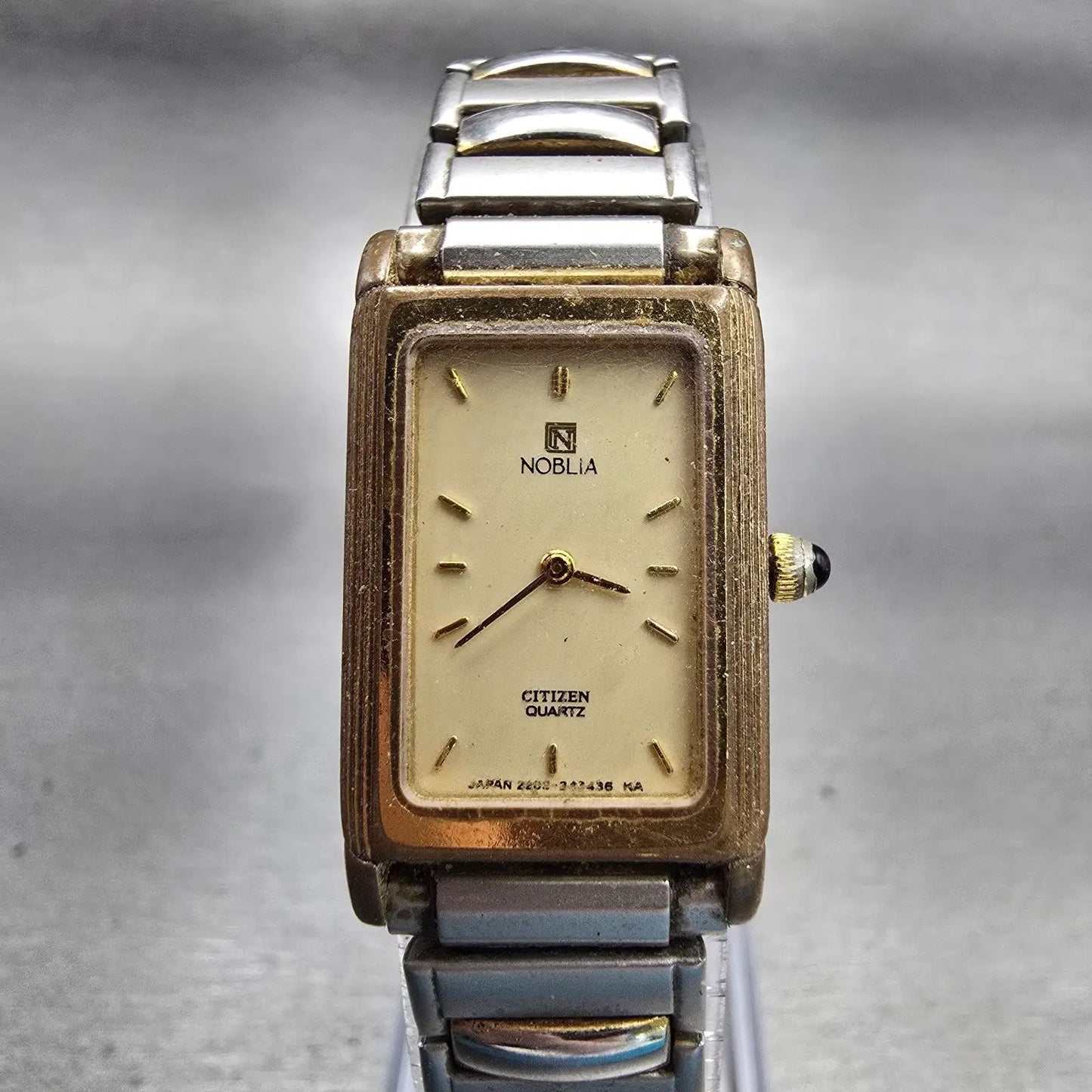 Citizen Nobila Watch Women 17mm Cream Dial Gold Tone 2200-Y53911 New Battery VTG0