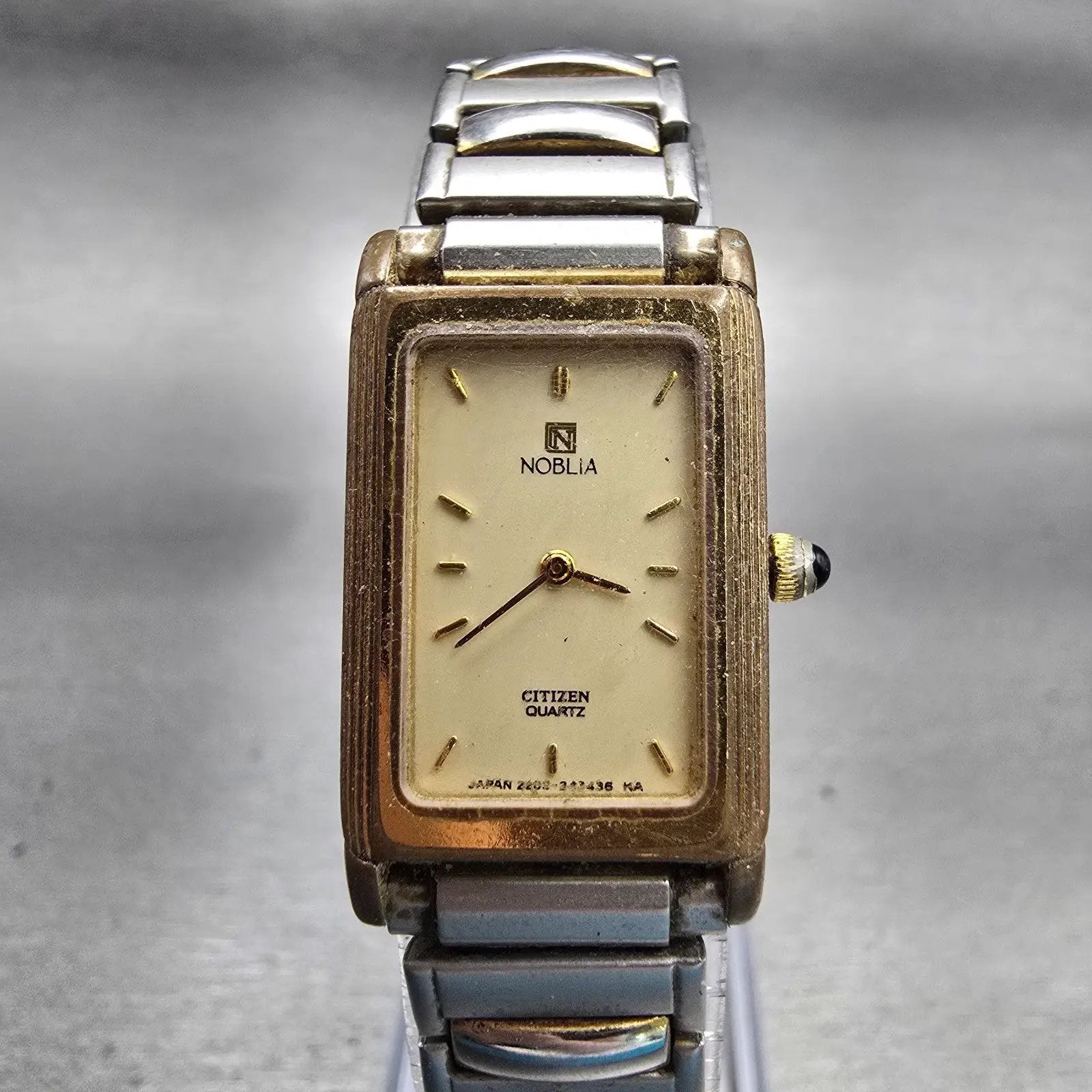 Citizen Nobila Watch Women 17mm Cream Dial Gold Tone 2200-Y53911 New Battery VTG0