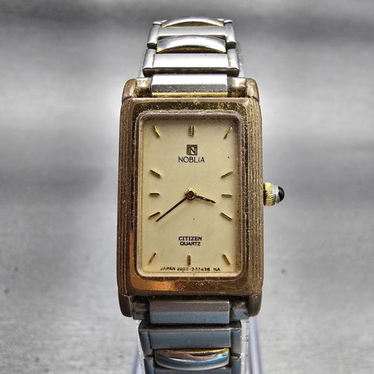 Citizen Nobila Watch Women 17mm Cream Dial Gold Tone 2200-Y53911 New Battery VTG0
