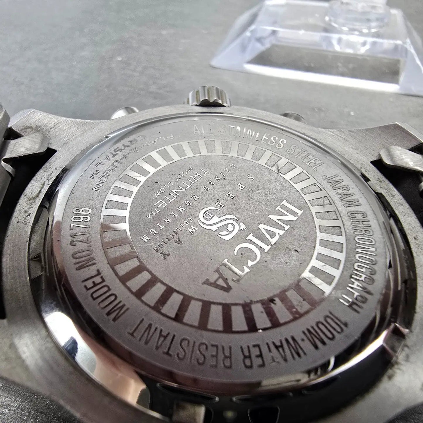 Invicta Speedway Chronograph Watch Men 48mm Black Dial Silver Tone 21796 New Bat9