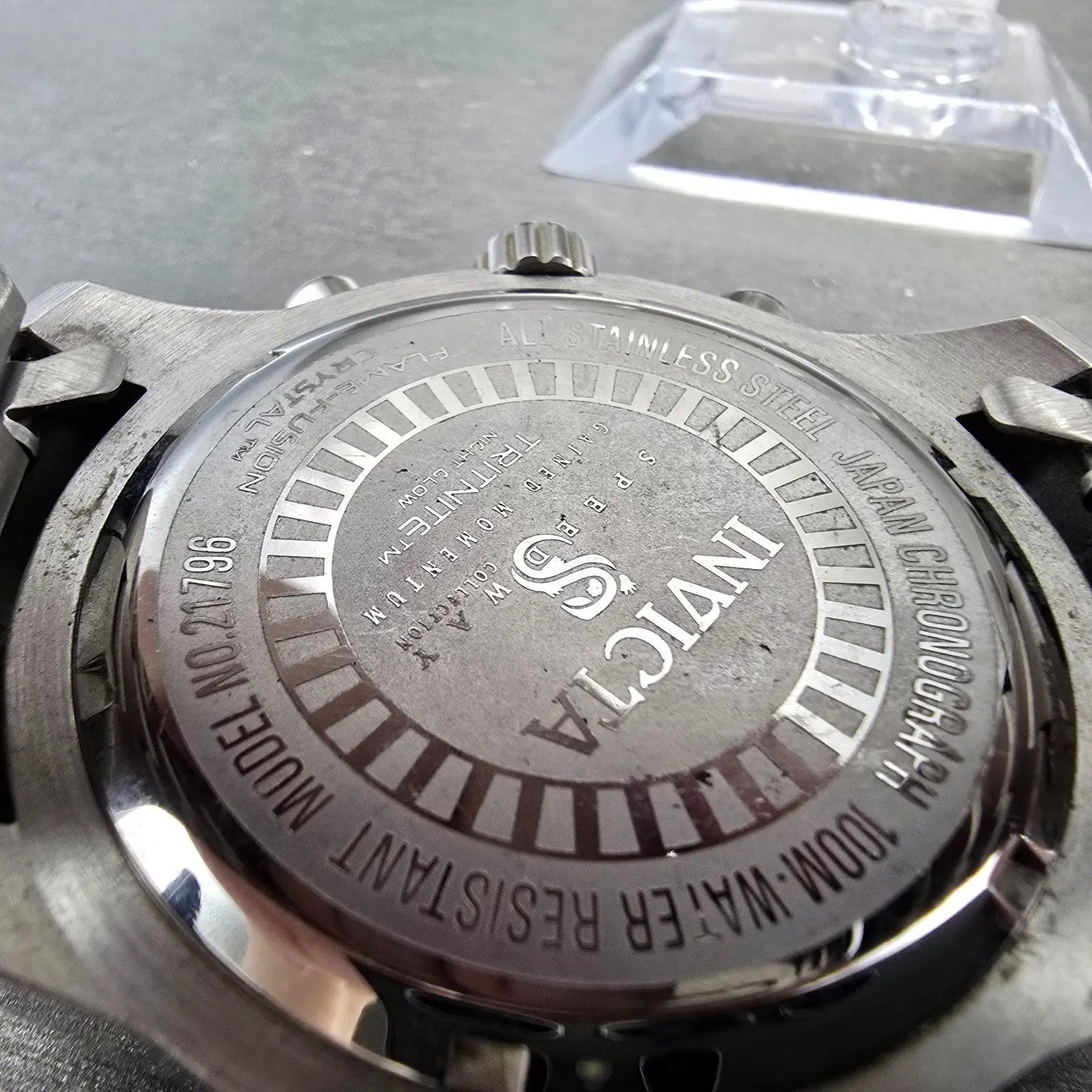 Invicta Speedway Chronograph Watch Men 48mm Black Dial Silver Tone 21796 New Bat9