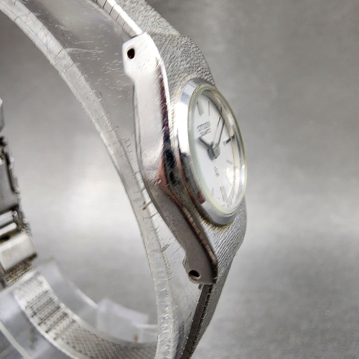Citizen CQ Watch Women 17mm Silver Dial Silver Tone 3220891244 New Battery3