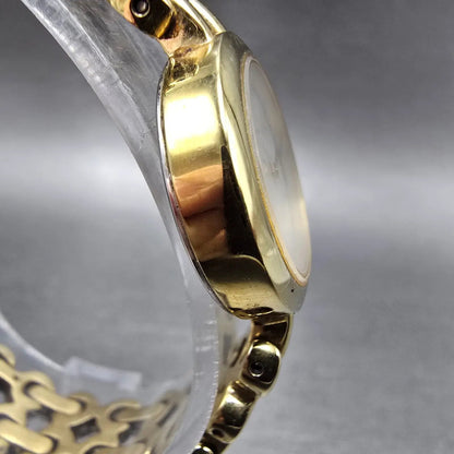 Citizen Eco-Drive Watch Women 21mm MOP Dial Gold Tone Round B023-K004829 Runs3