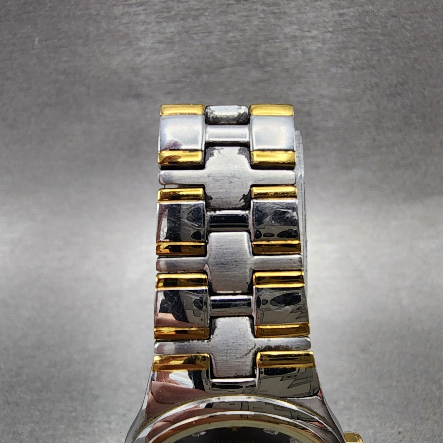 Bulova Watch Women 26mm Black Dial Two Tone Diamond Marker 98P109 New Battery4