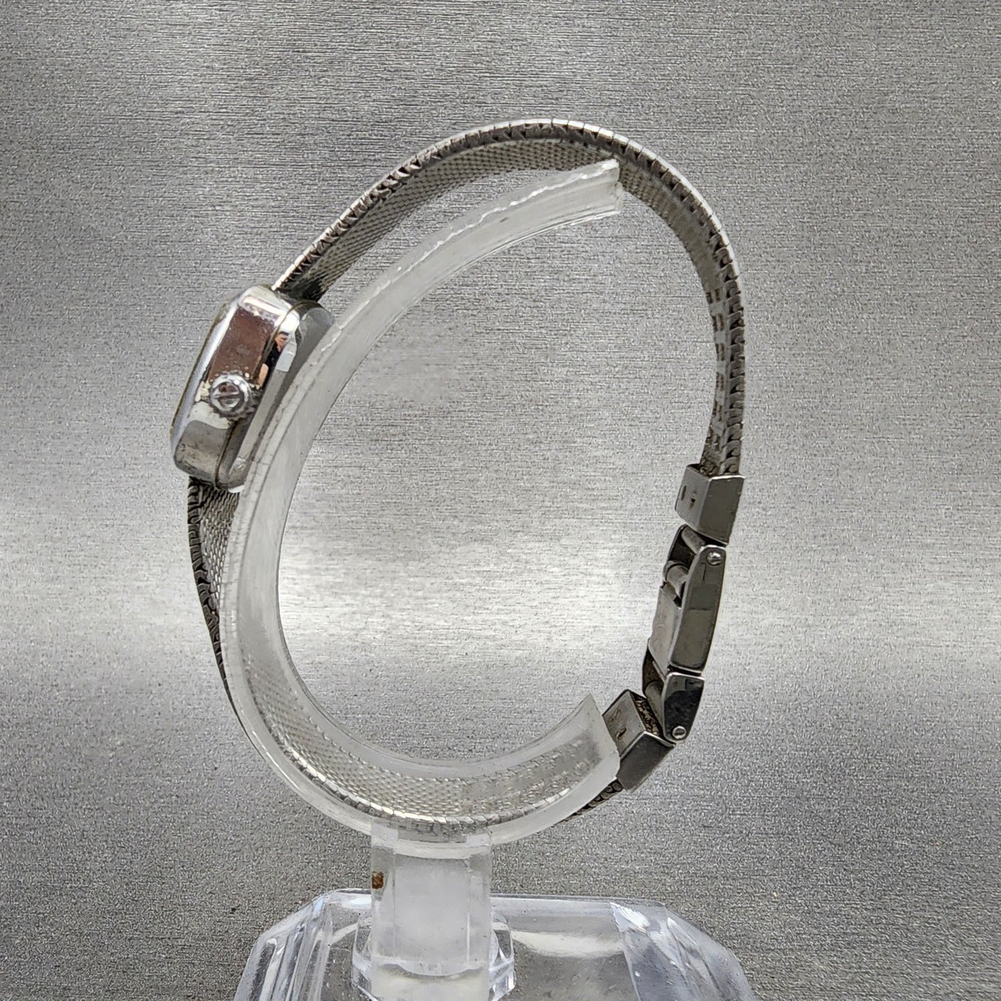 Rado Silky Watch Women 22mm Silver Dial Stainless Steel Rectangle Manual Wind6