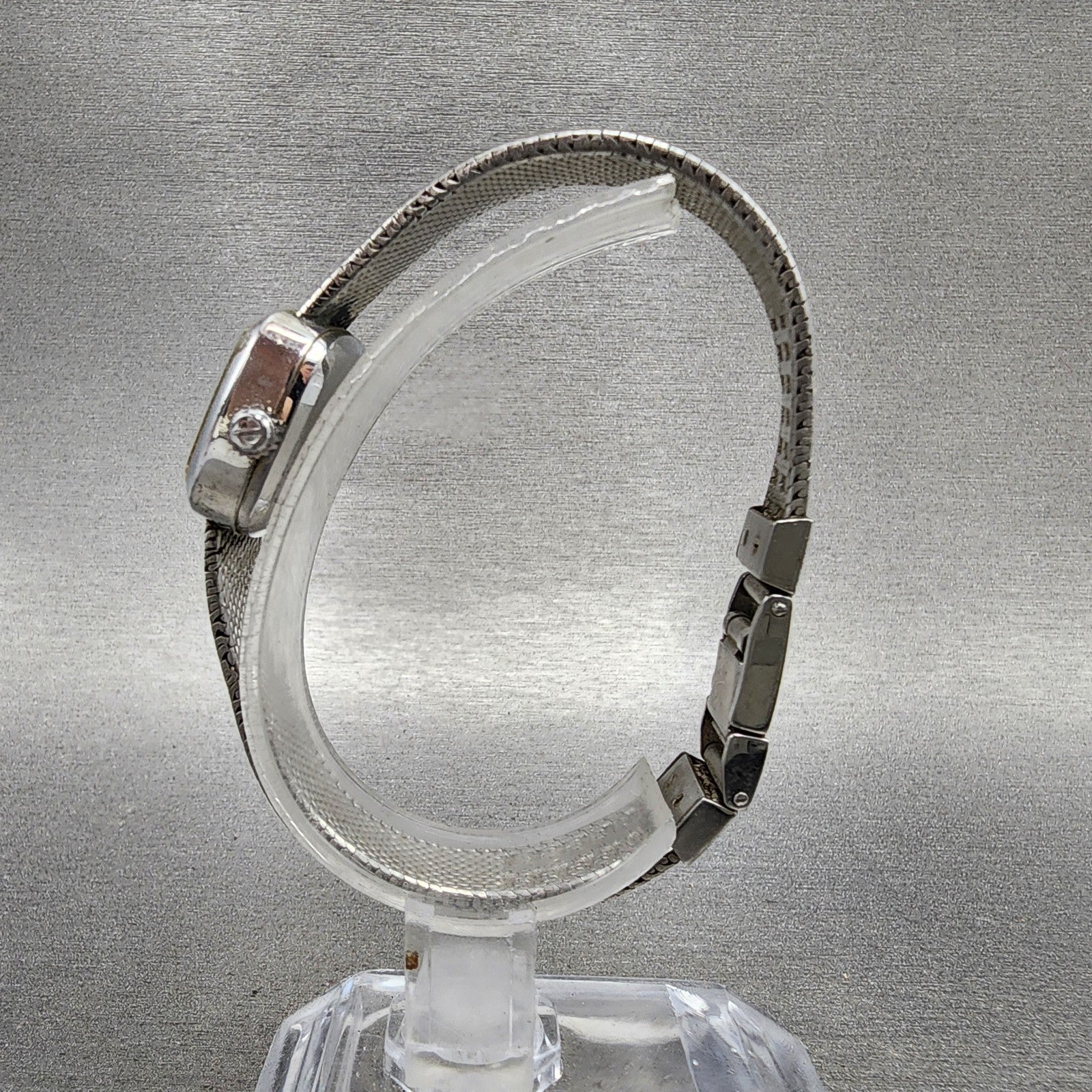 Rado Silky Watch Women 22mm Silver Dial Stainless Steel Rectangle Manual Wind6