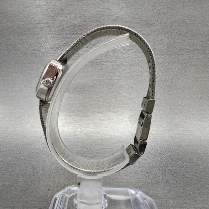 Rado Silky Watch Women 22mm Silver Dial Stainless Steel Rectangle Manual Wind6