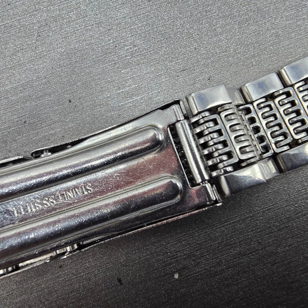 Seiko Lord Maitic Beads Of Rice Bracelet 18mm Stainless Steel XGB062 VTG JDM11