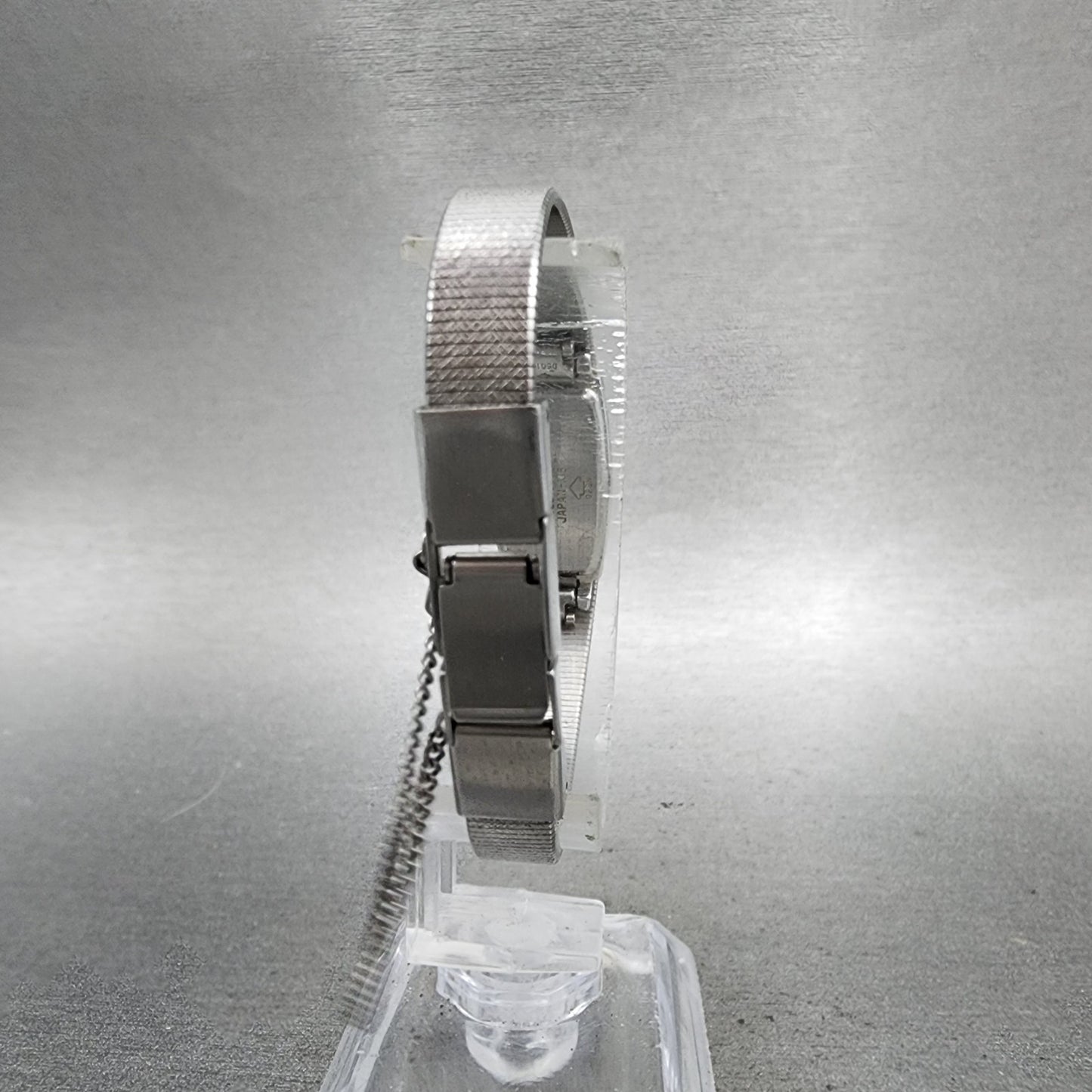 Seiko Tank Watch Women 13mm Silver Dial Silver Tone 13206070 New Battery7