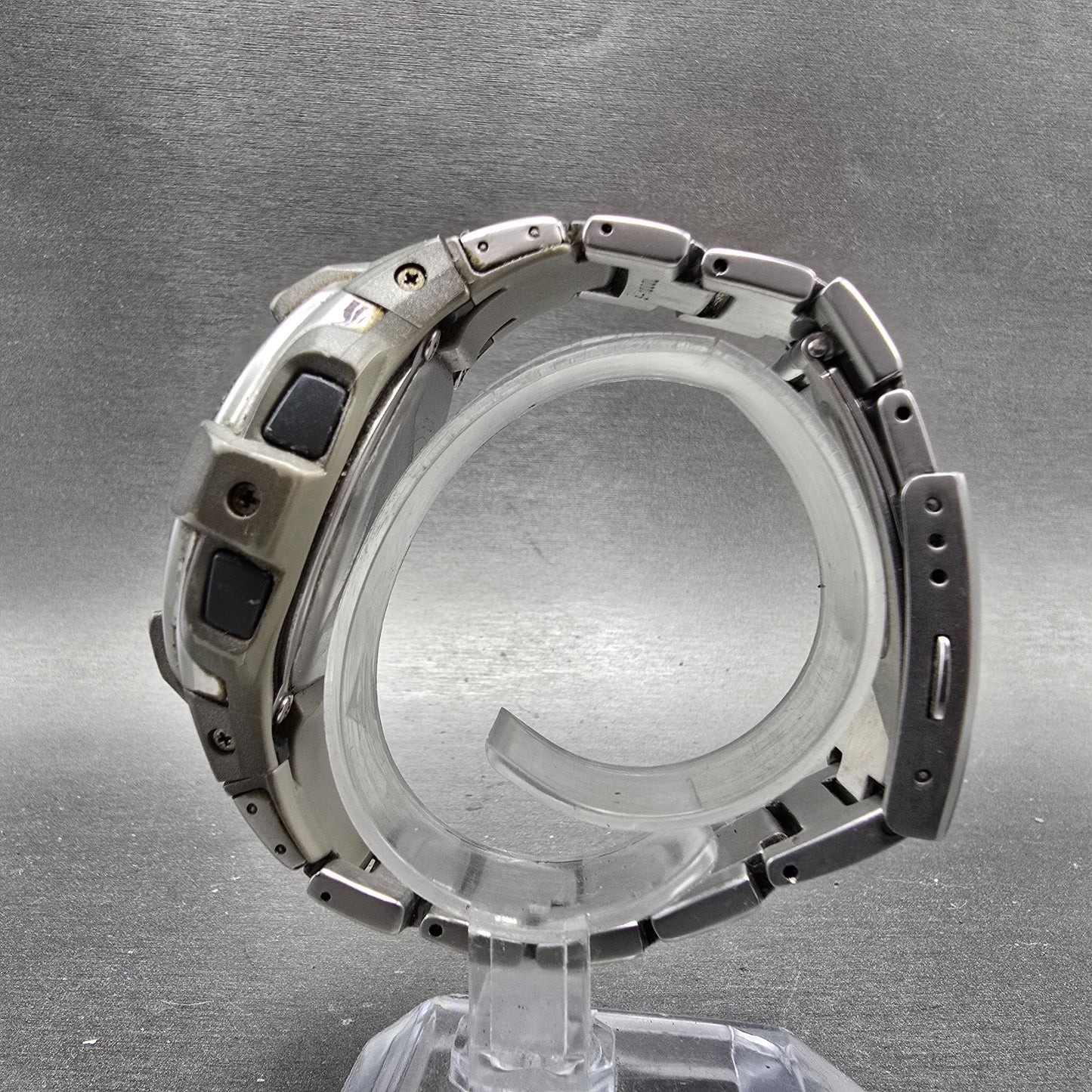 Casio G-Shock G-7300D Watch Men 47mm Silver Gray Alarm Chronograph Round Works6