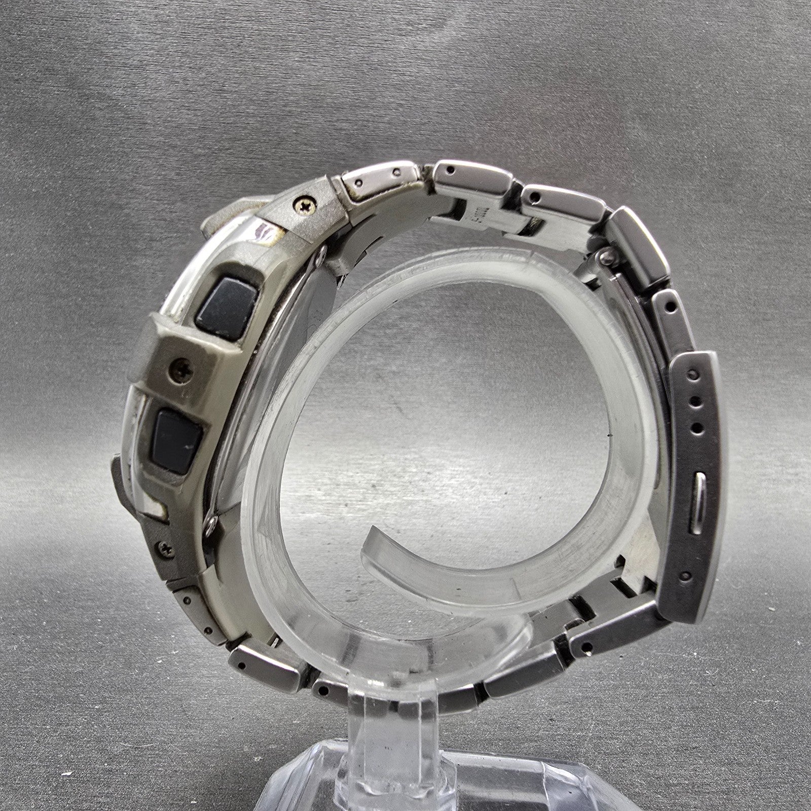 Casio G-Shock G-7300D Watch Men 47mm Silver Gray Alarm Chronograph Round Works6