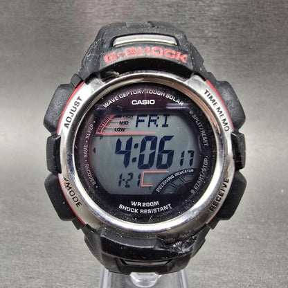 Casio G-Shock GW-300 Watch Men 43mm Digital Black Alarm Chrono Works Solar READ!0