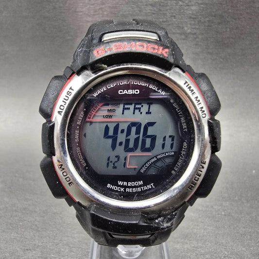 Casio G-Shock GW-300 Watch Men 43mm Digital Black Alarm Chrono Works Solar READ!0
