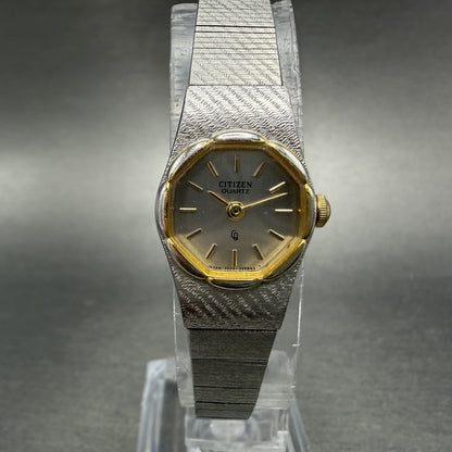Citizen CQ Watch Women 17mm Silver Dial Silver Tone Round 3220-320247 New Batt0
