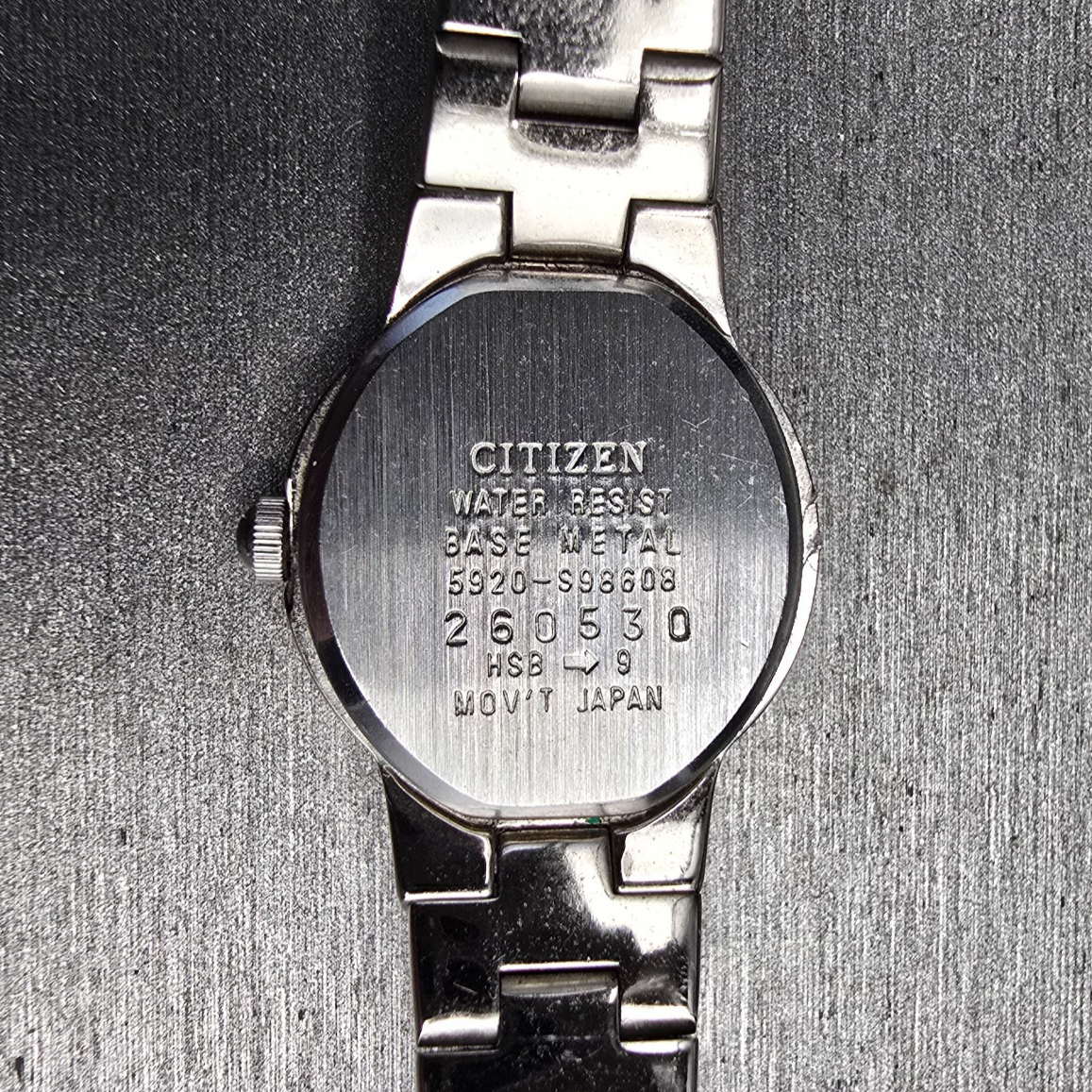 Citizen Watch Women 19mm Silver Dial Silver Tone Round 5920-S98608 New Battery10