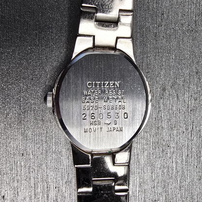 Citizen Watch Women 19mm Silver Dial Silver Tone Round 5920-S98608 New Battery10