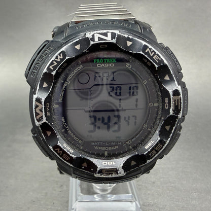 Casio Protek PRW-2500 Watch Men 51mm Digital Black triple Senor Alarm Works0