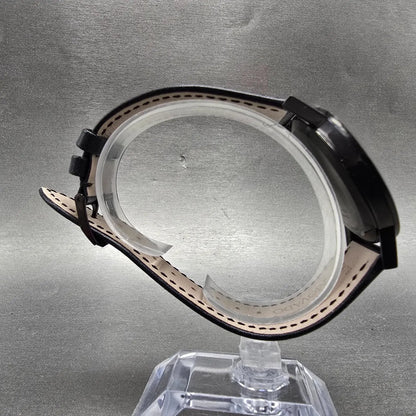 Movado Museum Watch Men 40mm Black Dial Black Tone 84 G1 1855.A New Battery10