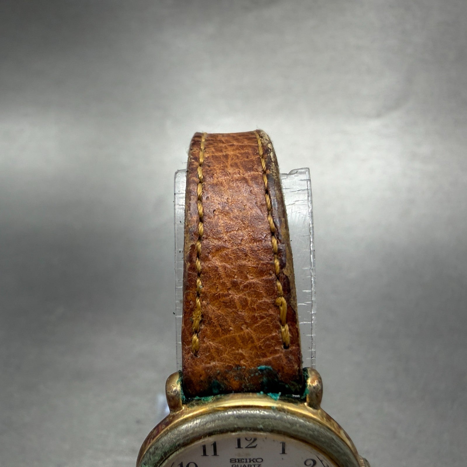 Seiko Watch Women 24mm White Dial Gold Tone Round 1428-0010 New Battery Vintage4