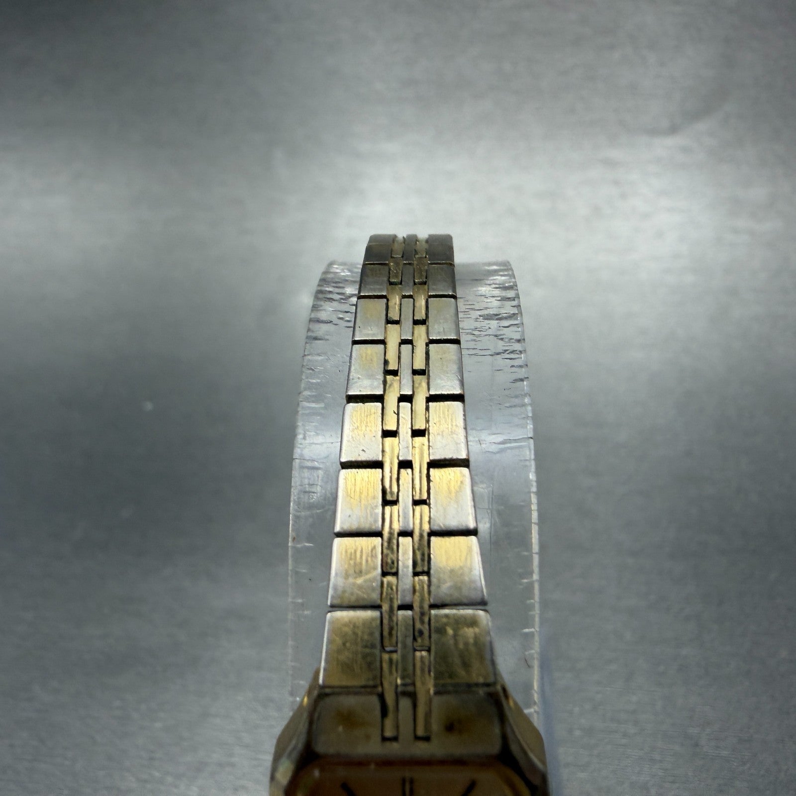 Seiko Watch Women 16mm Gold Dial Gold Tone Octagon 2C20-5209 New Battery Vintage4