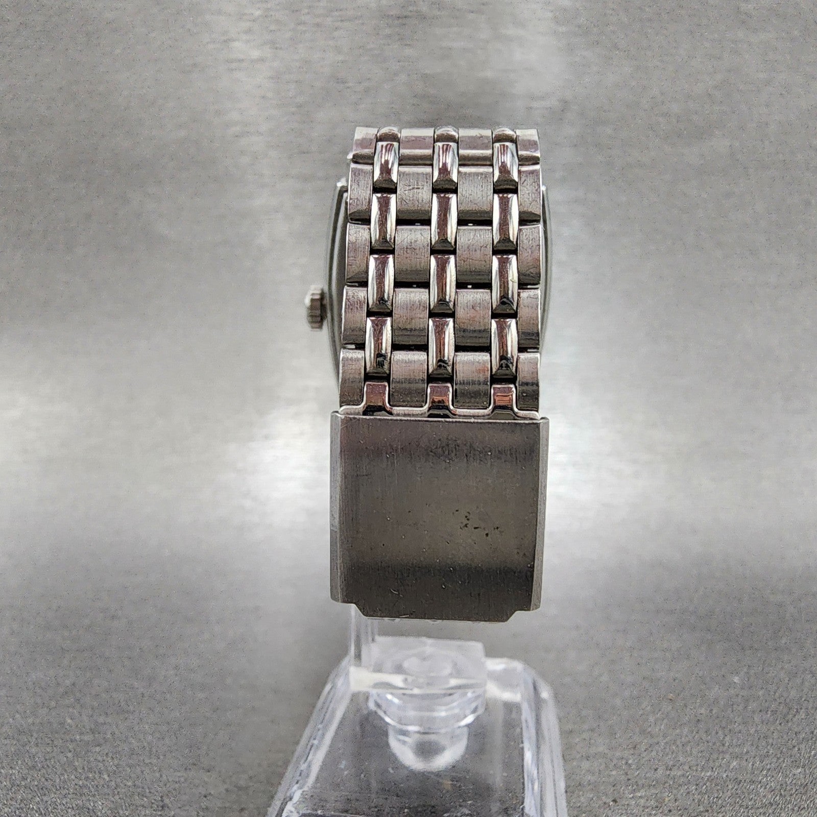 Emporio Armani Tank Watch Men 33mm Black Dial READ!!!!!!!!!!! Rectangle New Batt7