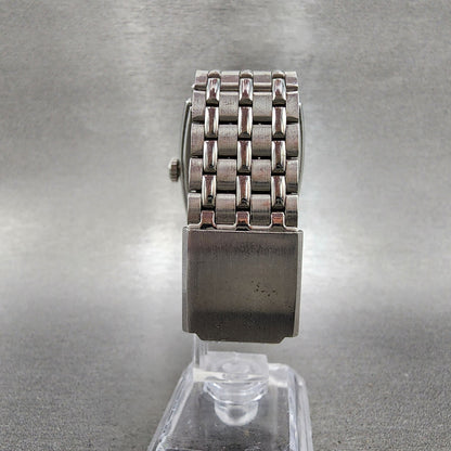 Emporio Armani Tank Watch Men 33mm Black Dial READ!!!!!!!!!!! Rectangle New Batt7