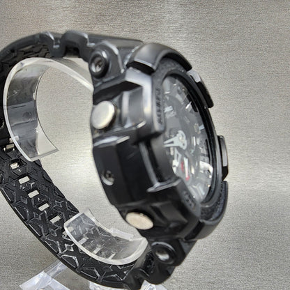 Casio GShock GA201 Watch Men 53mm Black Analog Digital Alarm Chrono New Batt3
