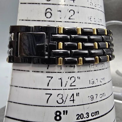 Citizen CQ Tank Watch Men 27mm Black Dial Black&Gold Rectangle 2838-S03810 PARTS11