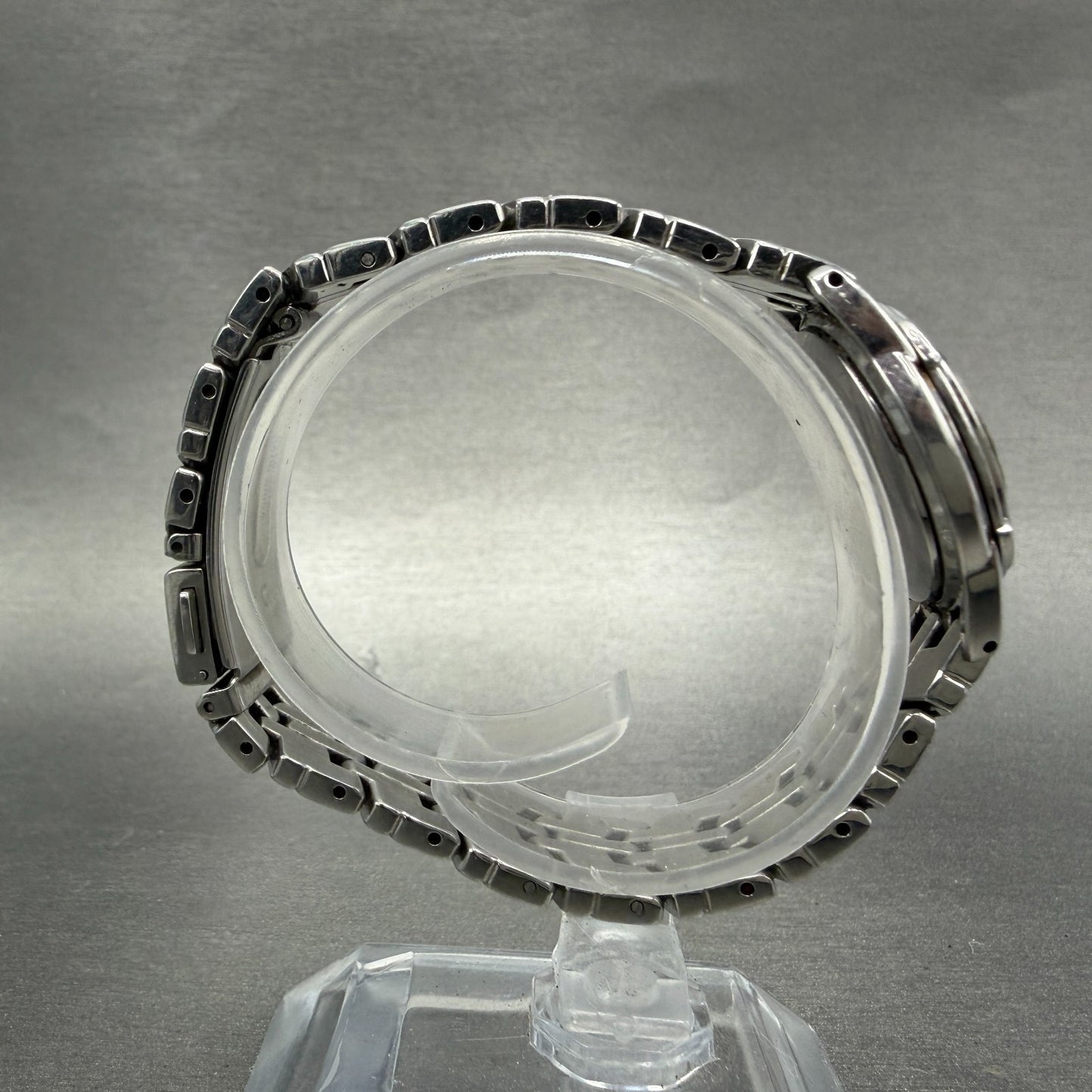 Seiko Watch Women 26mm Black Dial Silver Tone Date Round 7N82-0AM0 New Battery N8