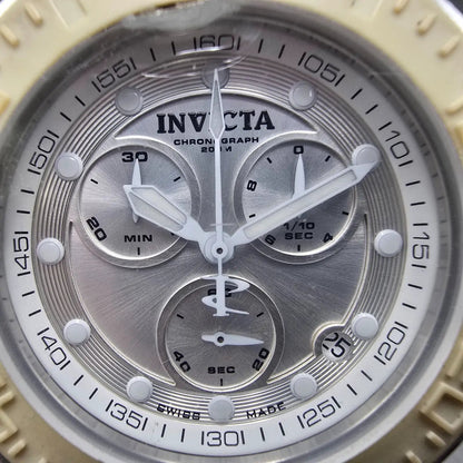 Invicta Reserve Chronograph Dive Watch Men 46mm Silver Dial Steel 10928 New Batt1