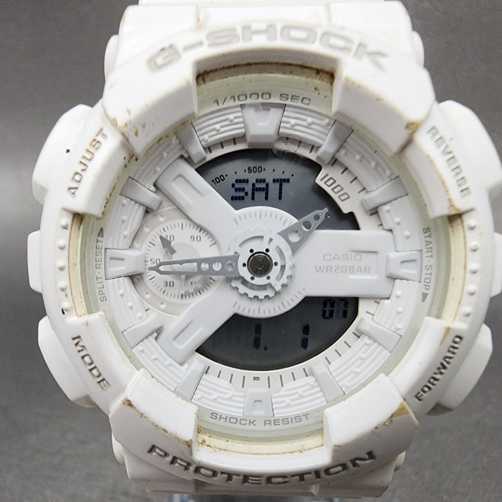 Casio GShock Watch Women 46mm Digital White Tone GMAS110CM New Battery1