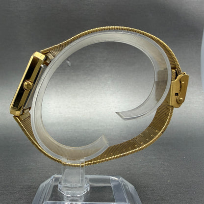 Citizen Tank Watch Unisex 25mm Champagne Dial Gold Tone 4031-490649 New Battery6