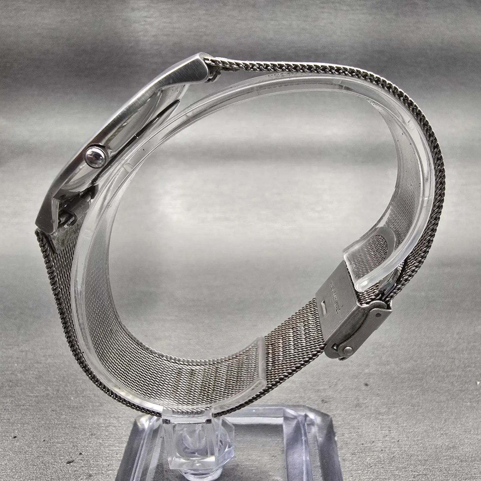 Skagen Denmark Slimline Watch Men 35mm Silver Dial Silver Tone 233LSS New Batt6