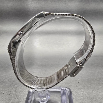 Skagen Denmark Slimline Watch Men 35mm Silver Dial Silver Tone 233LSS New Batt6