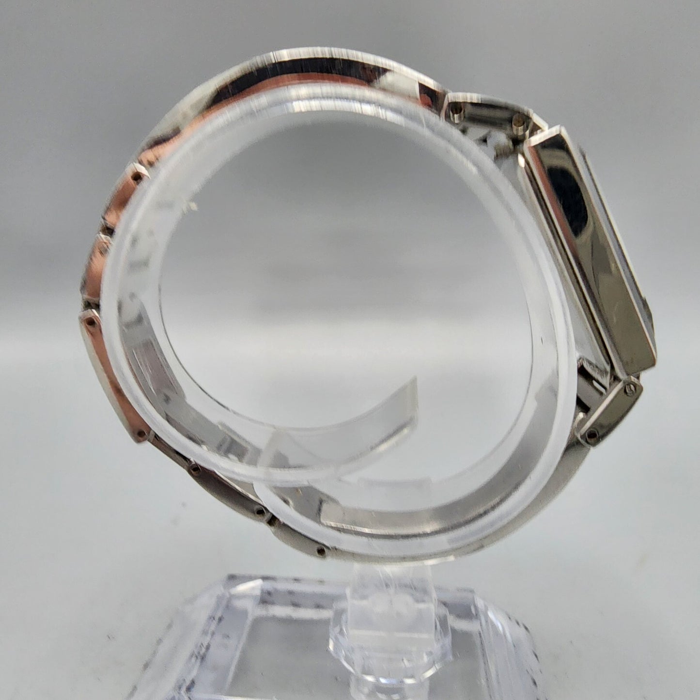 Bulova Watch Women Silver Tone Black Dial 18mm Rectangel 96L138 New Battery