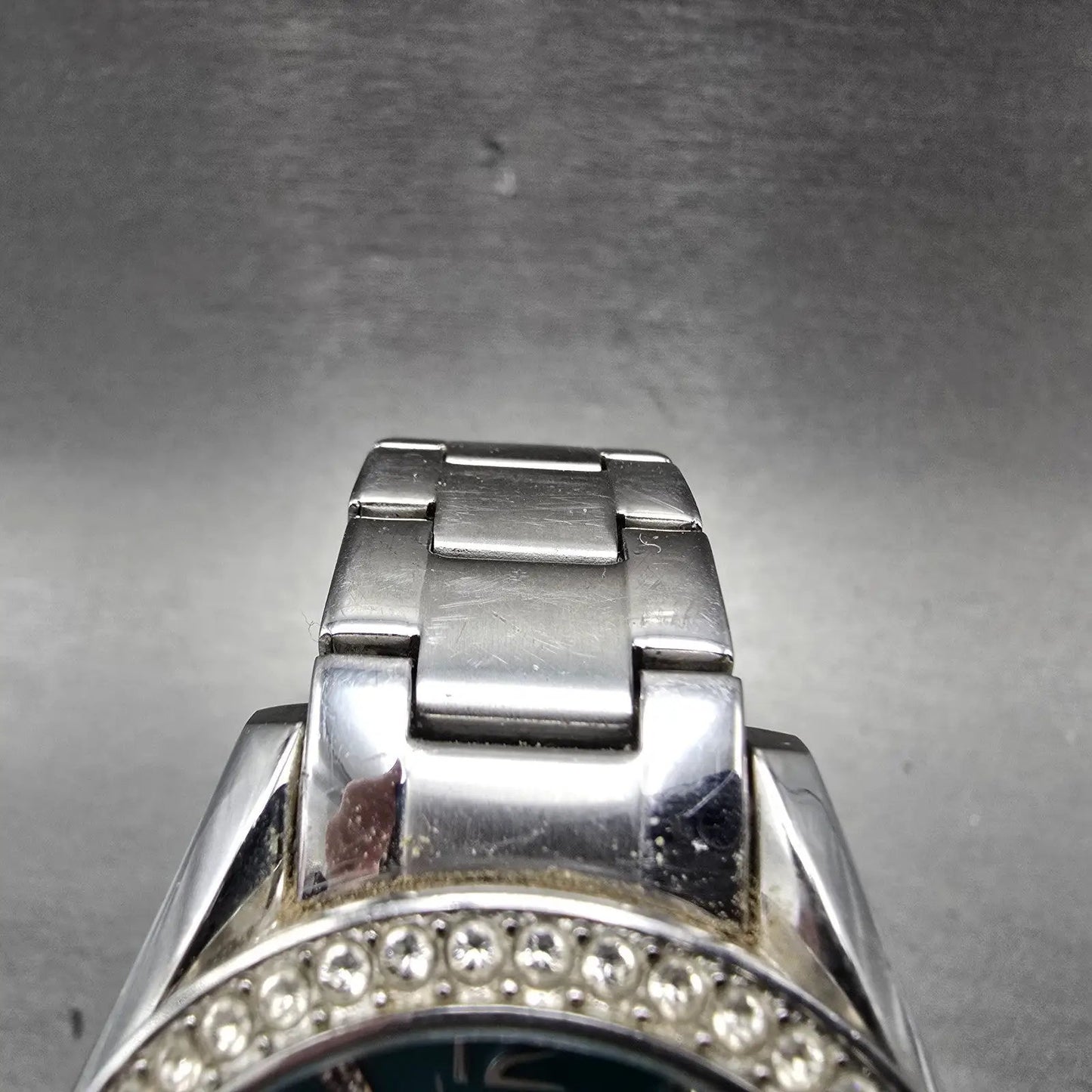Fossil Watch Women 38mm Green Dial Silver Tone Daydate ES3766 New Battery4