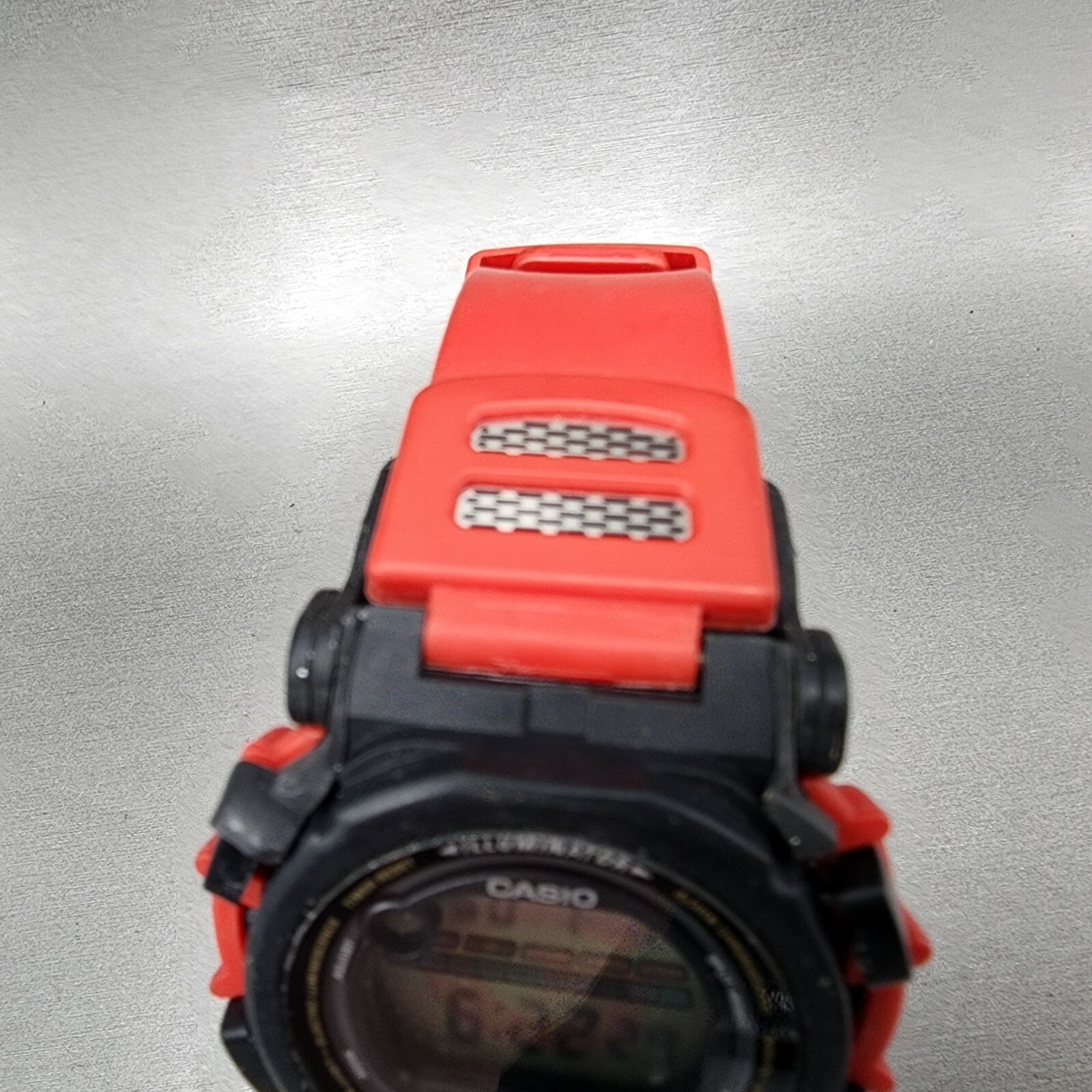 Casio GShock DW003 Watch Men 44mm Digital Black Red Round READ!!! New Battery4