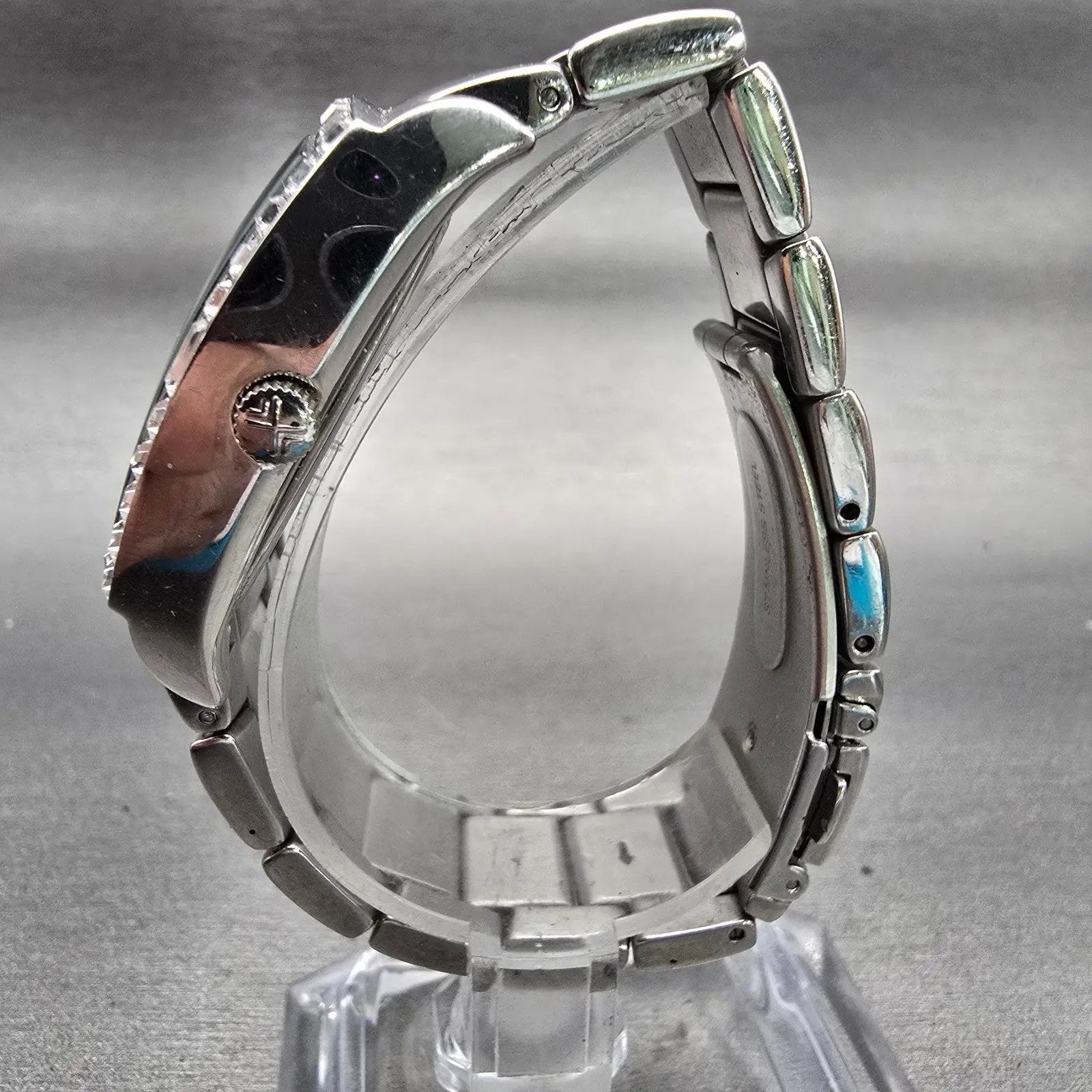 Skagen Denmark Watch Women 31mm MOP Dial Silver Tone Rectangle 520SSX New Batt6