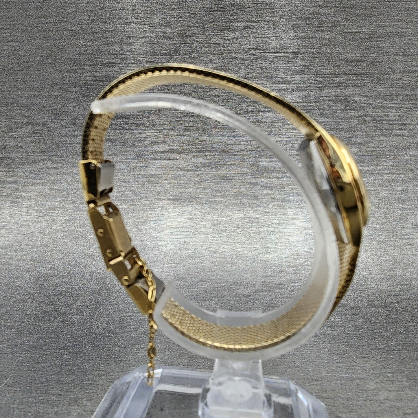 Seiko Watch Women 19mm Cream Dial Gold Tone Round 160079 New Battery VTG8