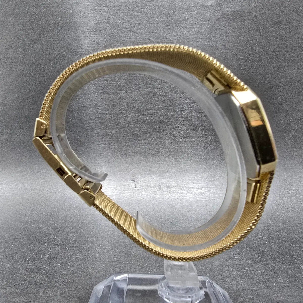 Armitron Deauville Watch Men 31mm Champagne Dial Gold Date PARTS VTG Quartz9