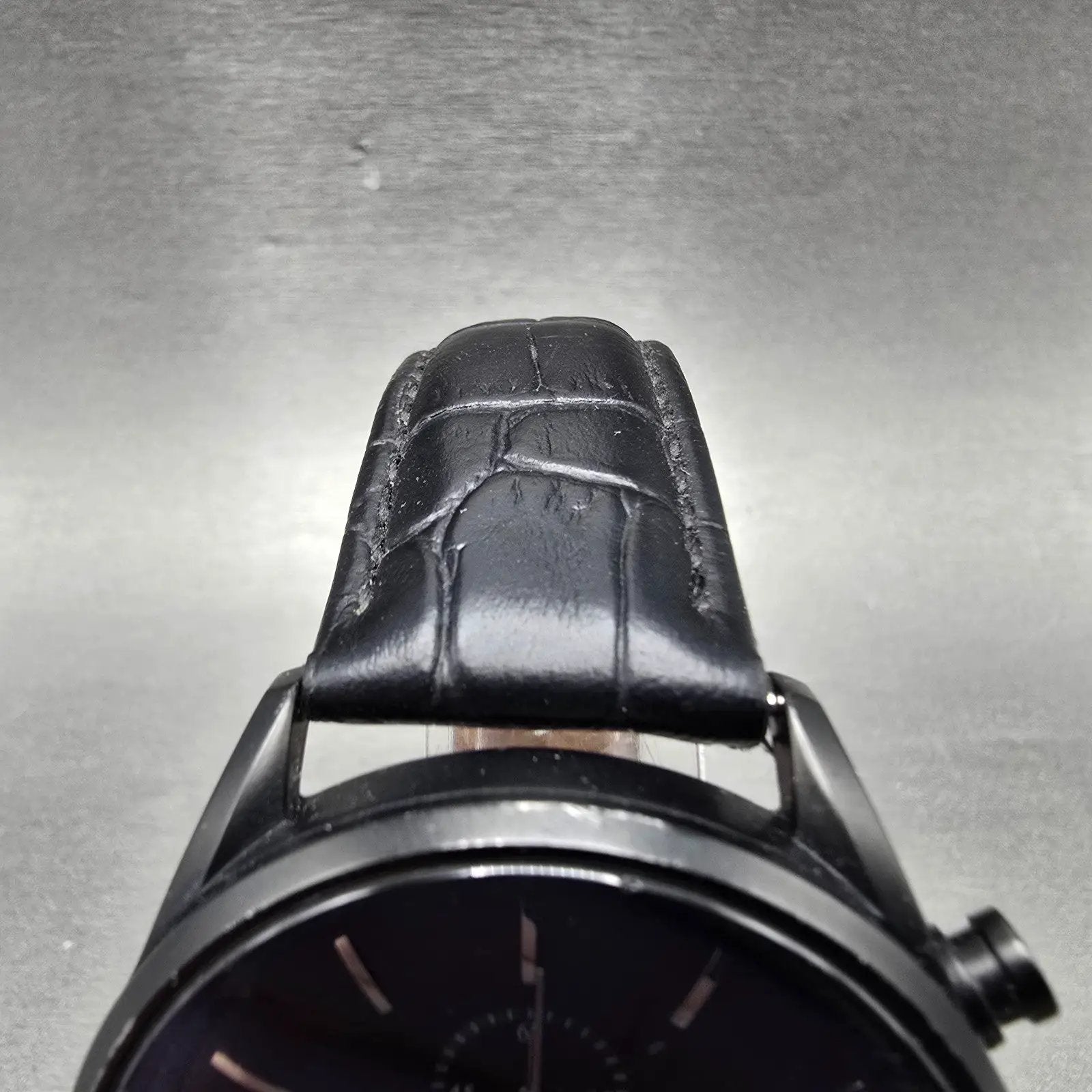 Vincero Chrono S Watch Men 43mm Black Dial Black Tone Date Round New Battery4