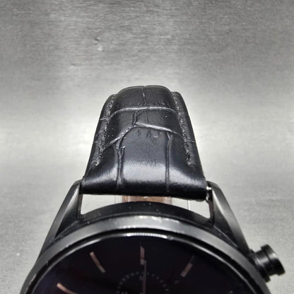 Vincero Chrono S Watch Men 43mm Black Dial Black Tone Date Round New Battery4